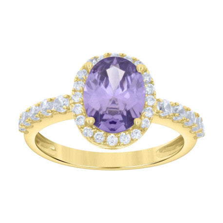 10Kt Gold Cz Ring