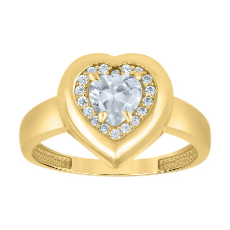 10Kt Gold Cz Ring
