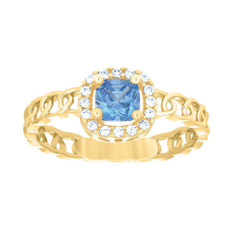 10Kt Gold Cz Ring