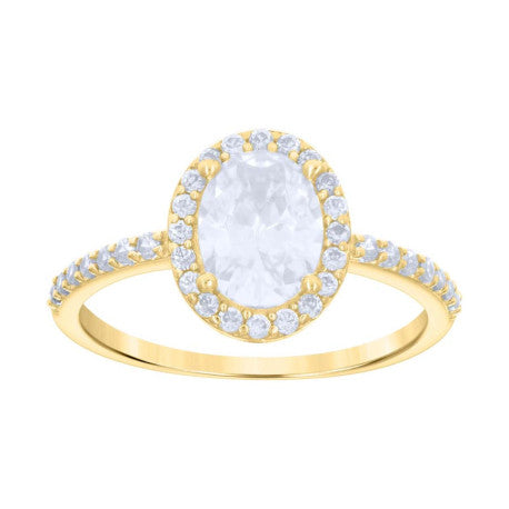 10Kt Gold Cz Ring