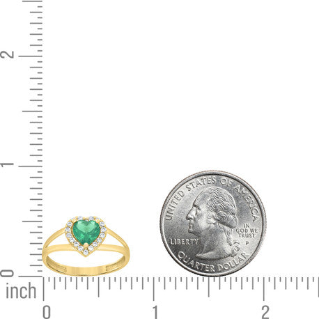 10Kt Gold Cz Ring