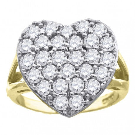 10Kt Gold Cz Ring