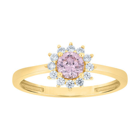 10Kt Gold Cz Ring