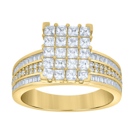 10Kt Gold Cz Ring