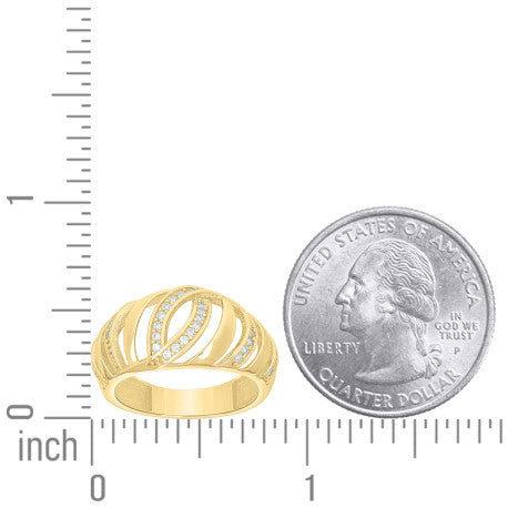 10Kt Gold Cz Ring