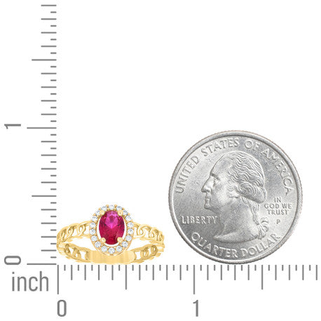 10Kt Gold Cz Ring