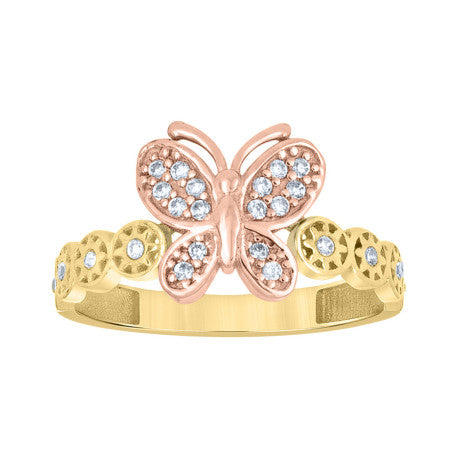 10Kt Gold Cz Ring