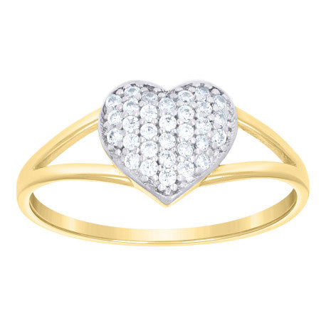 10Kt Gold Cz Ring