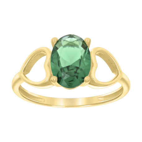 10Kt Gold Cz Baby Ring