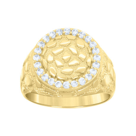 10Kt Gold Cz Ring