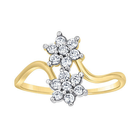 10Kt Gold Cz Ring