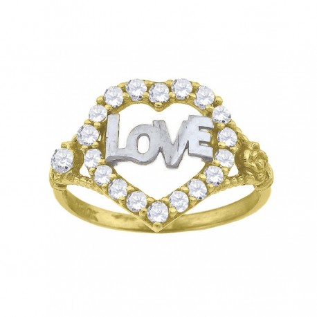 10Kt Gold Cz Ring