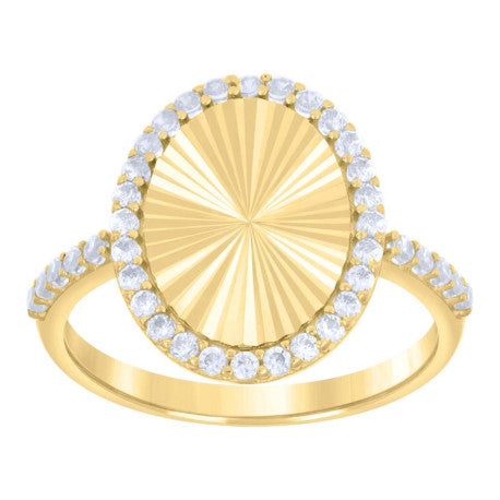 10Kt Gold Cz Ring