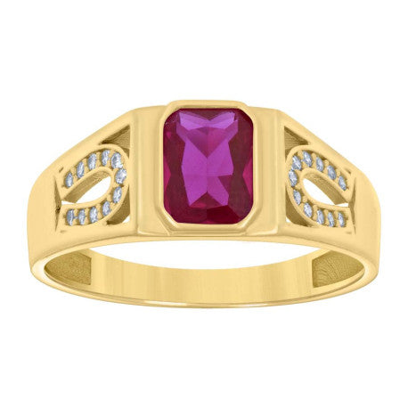 10Kt Gold Cz Ring