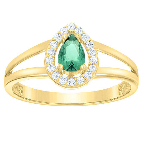 10Kt Gold Cz Ring