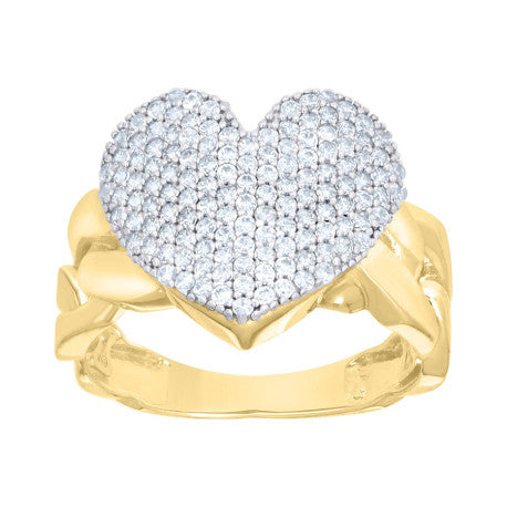 10Kt Gold Cz Ring
