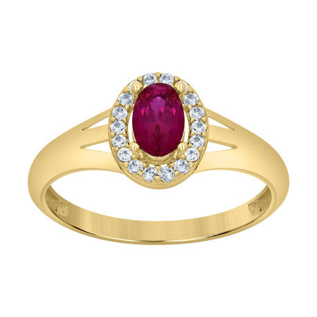 10Kt Gold Cz Ring