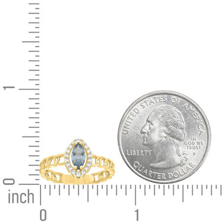 10Kt Gold Cz Ring