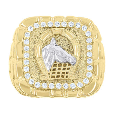 10Kt Gold Cz Ring
