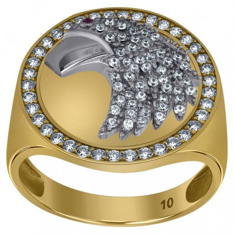 10Kt Gold Cz Ring