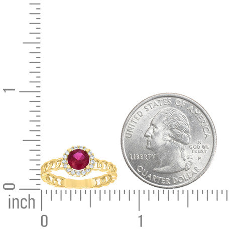 10Kt Gold Cz Ring