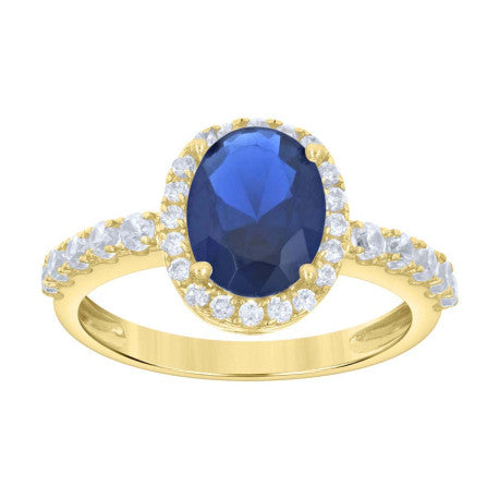 10Kt Gold Cz Ring