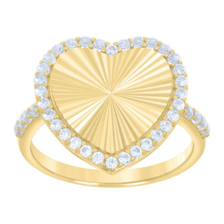 10Kt Gold Cz Ring