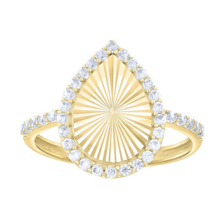 10Kt Gold Cz Ring