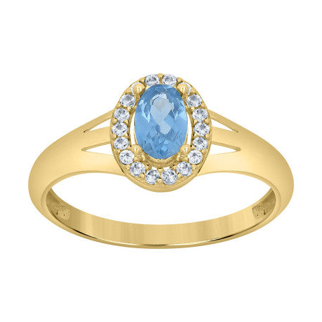 10Kt Gold Cz Ring