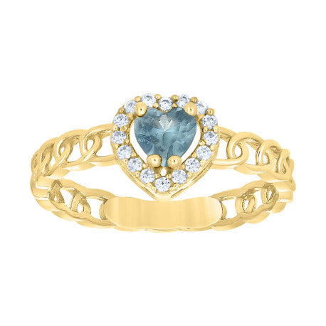 10Kt Gold Cz Ring
