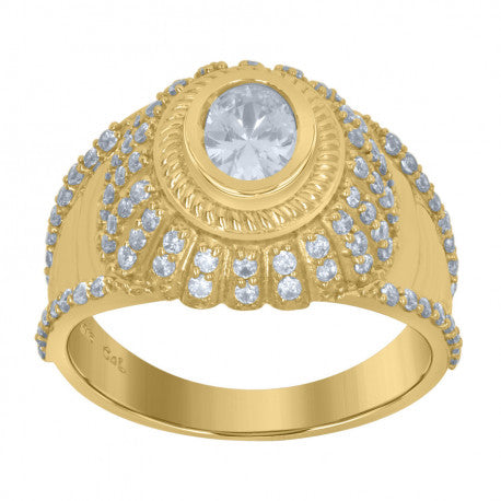 10Kt Gold Cz Ring