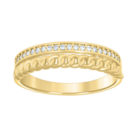 10Kt Gold Cz Ring