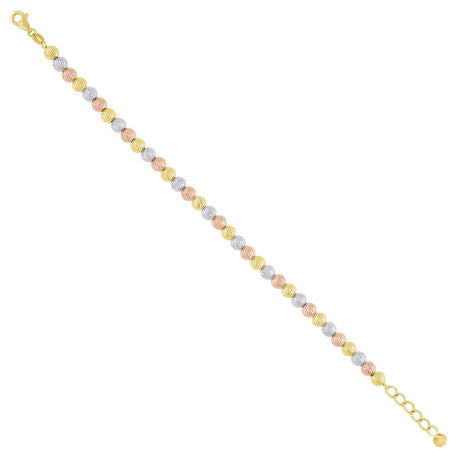 10Kt Gold Fancy Bracelet 8" (7"+1")