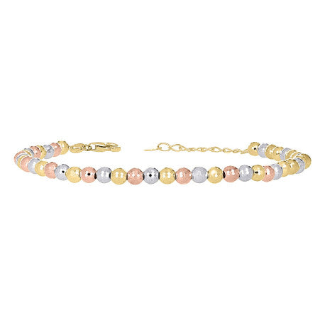 10Kt Gold Fancy Bracelet 8" (7"+1")