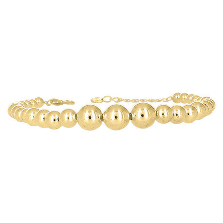 10Kt Gold Fancy Bracelet 8" (7"+1")