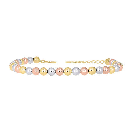10Kt Gold Fancy Bracelet 8" (7"+1")