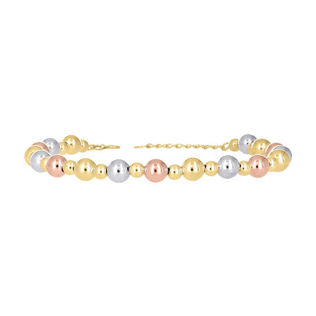10Kt Gold Fancy Bracelet 8" (7"+1")