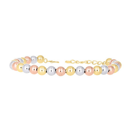 10Kt Gold Fancy Bracelet 8" (7"+1")