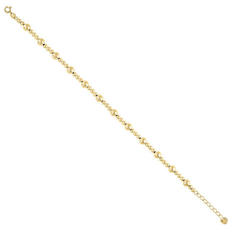 10Kt Gold Fancy Bracelet 8" (7"+1")