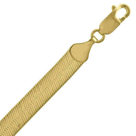 10kt-Gold Herring Bone Chain 6mm