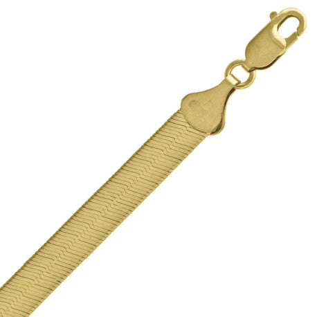 10kt-Gold Herring Bone Chain 7mm