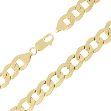 10kt Gold Hollow Cuban 220 Chain