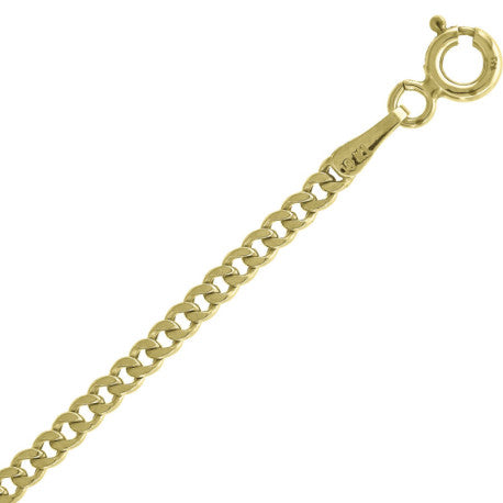 10kt-Gold Hollow Cuban Chain-060