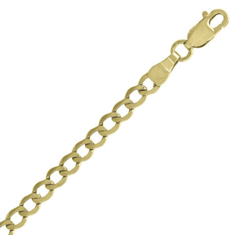 10kt-Gold Hollow Cuban Chain-100