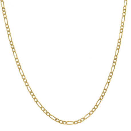 10kt-Gold Hollow Figaro Chain 050