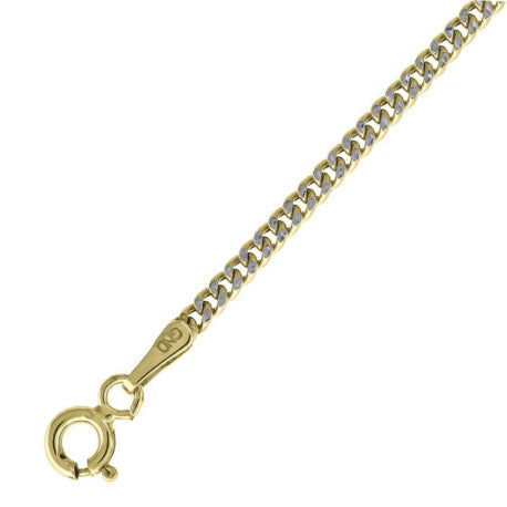 10kt-Gold Hollow Pave Cuban Chain-050