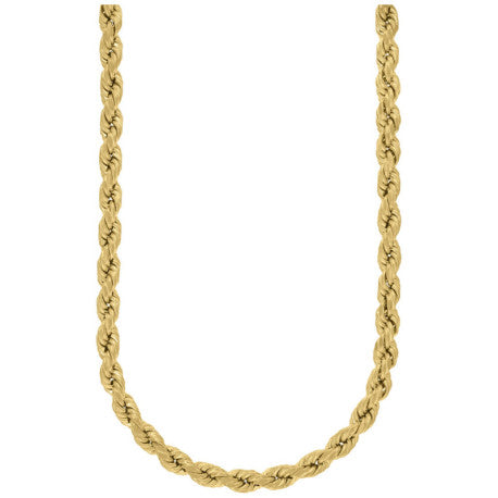 10kt-Gold Hollow Rope Chain 7mm