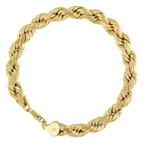 10kt-Gold Hollow Rope Chain 8mm-