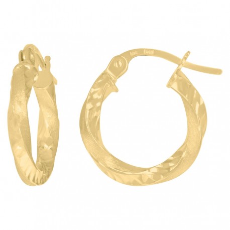 10Kt Gold Hoop Earrings