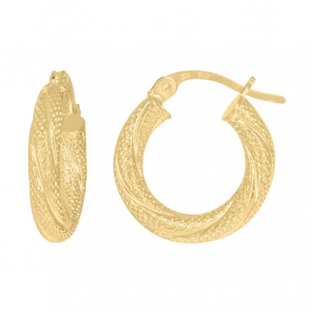 10Kt Gold Hoop Earrings